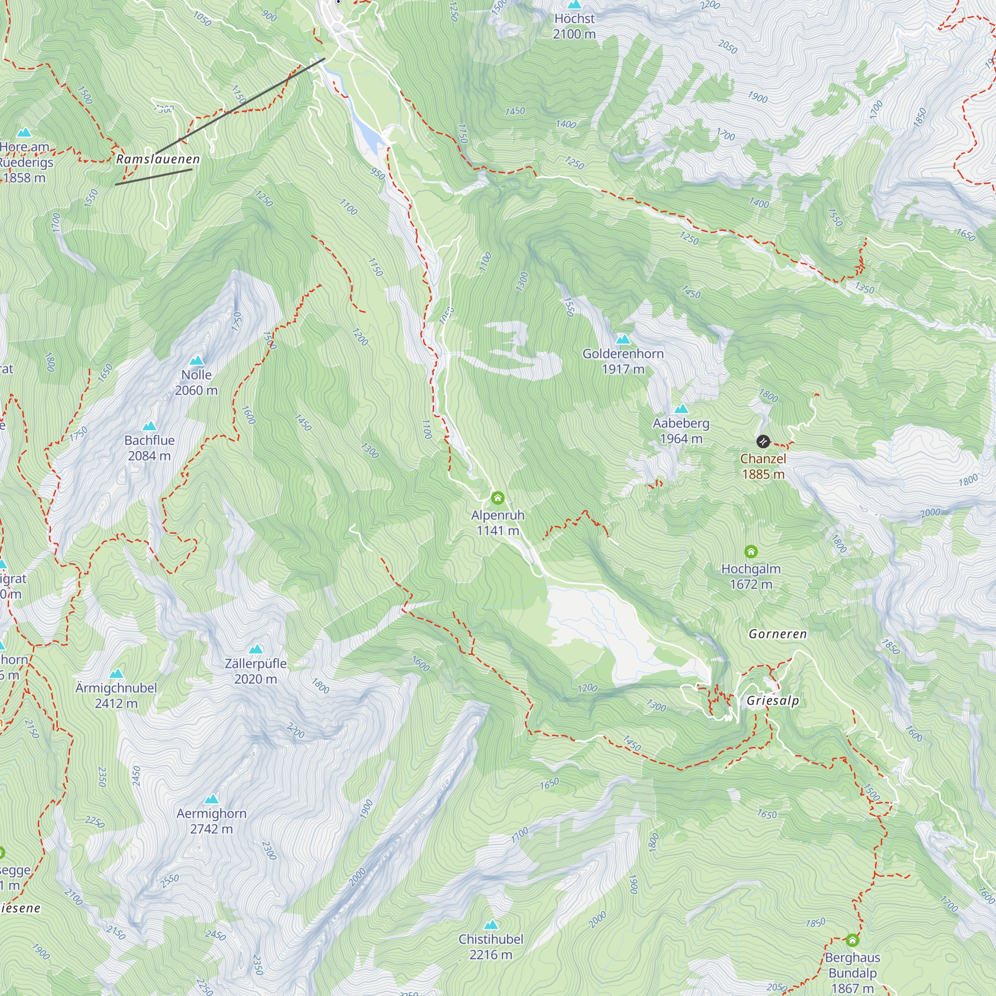 Alpenruh map