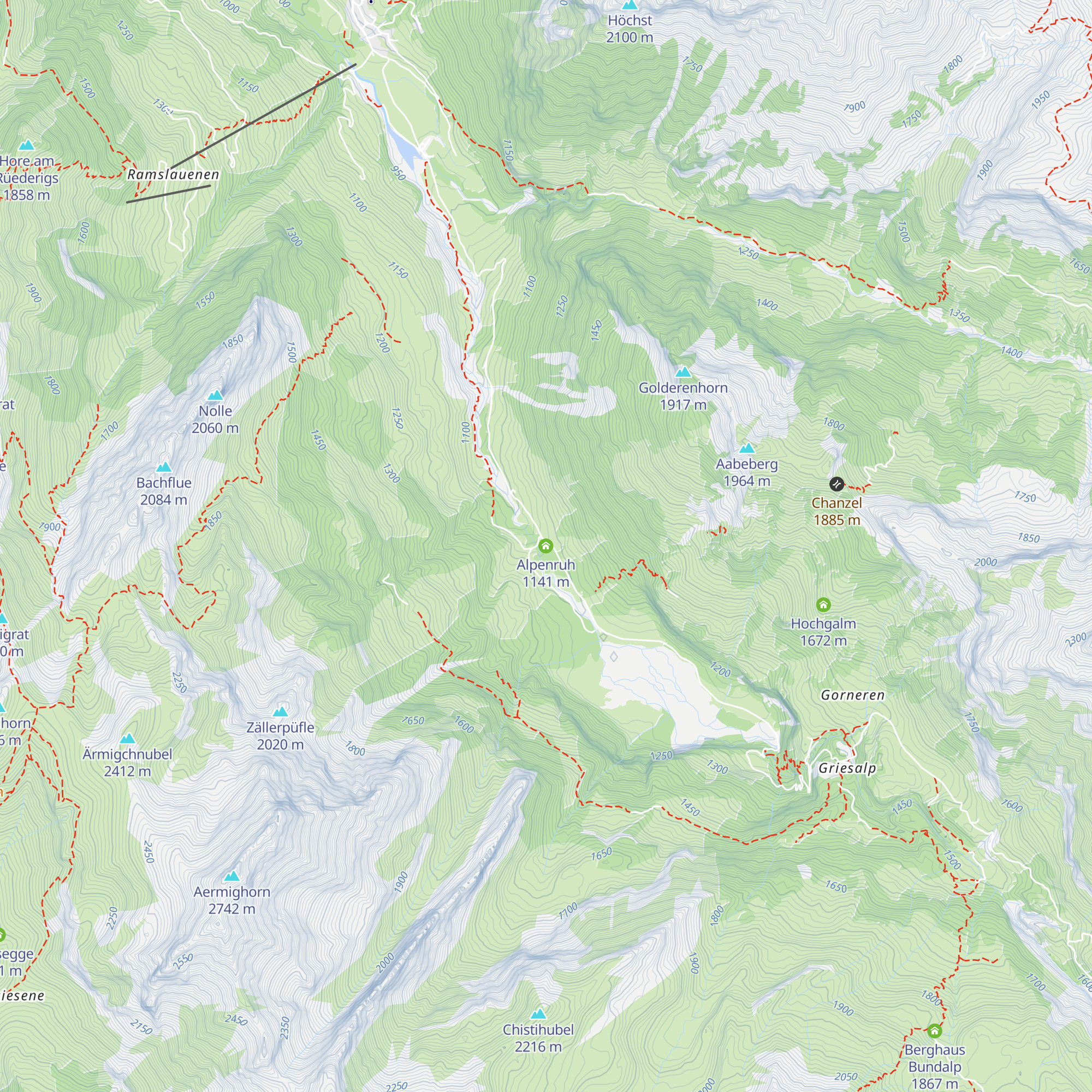Alpenruh map