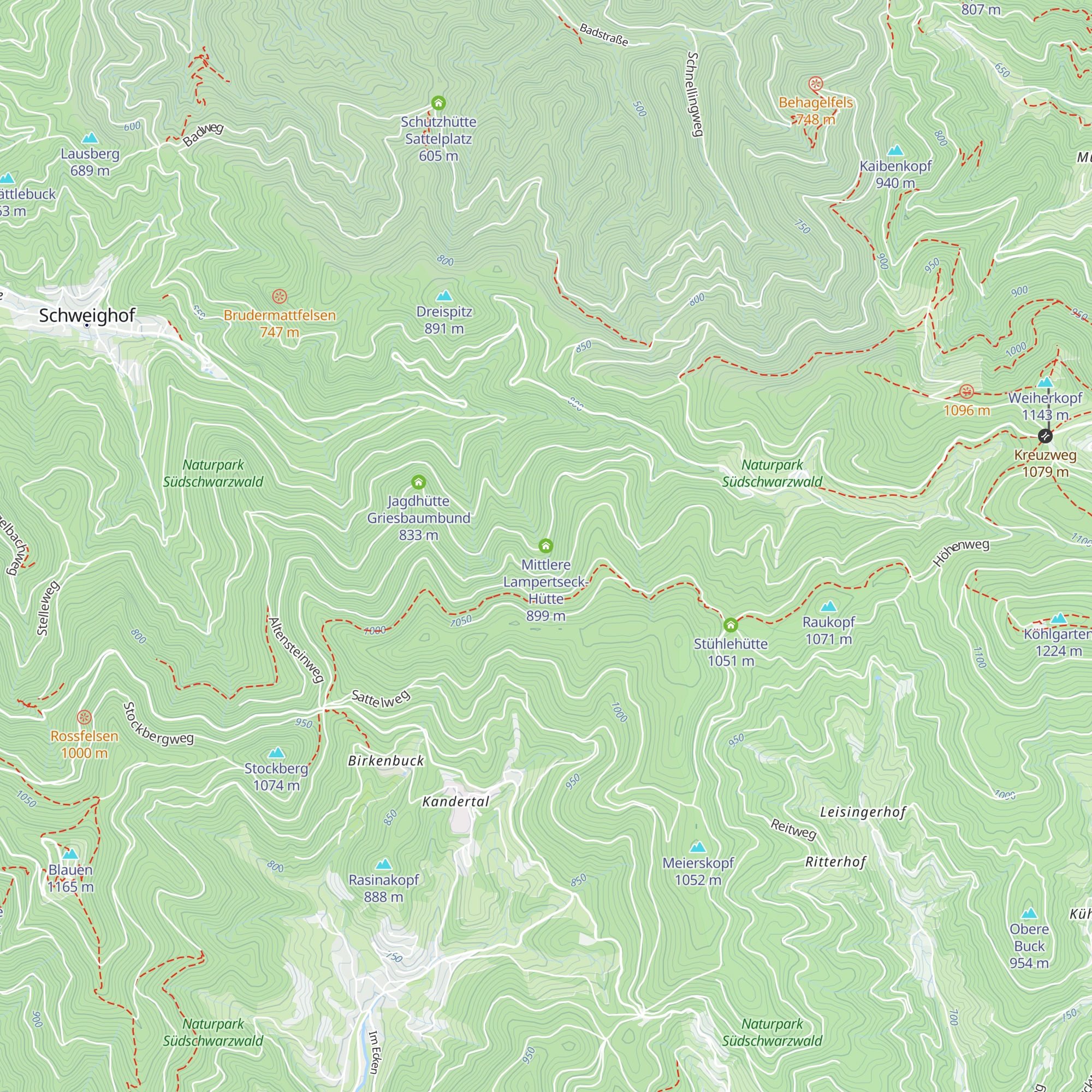 Mittlere Lampertseck-Hütte map