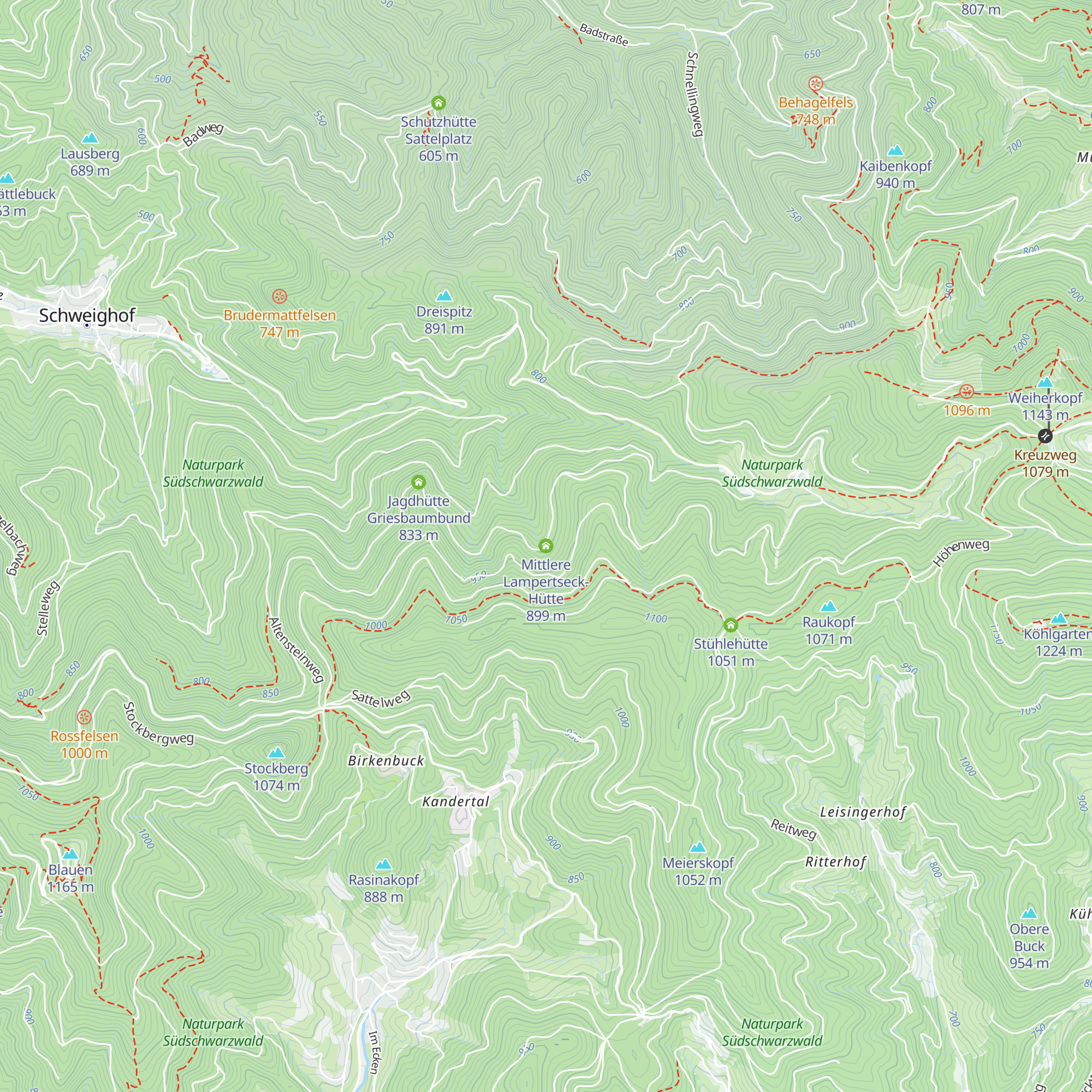 Mittlere Lampertseck-Hütte map