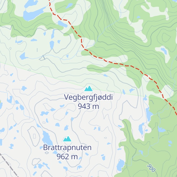 Map of Vegbergfjøddi
