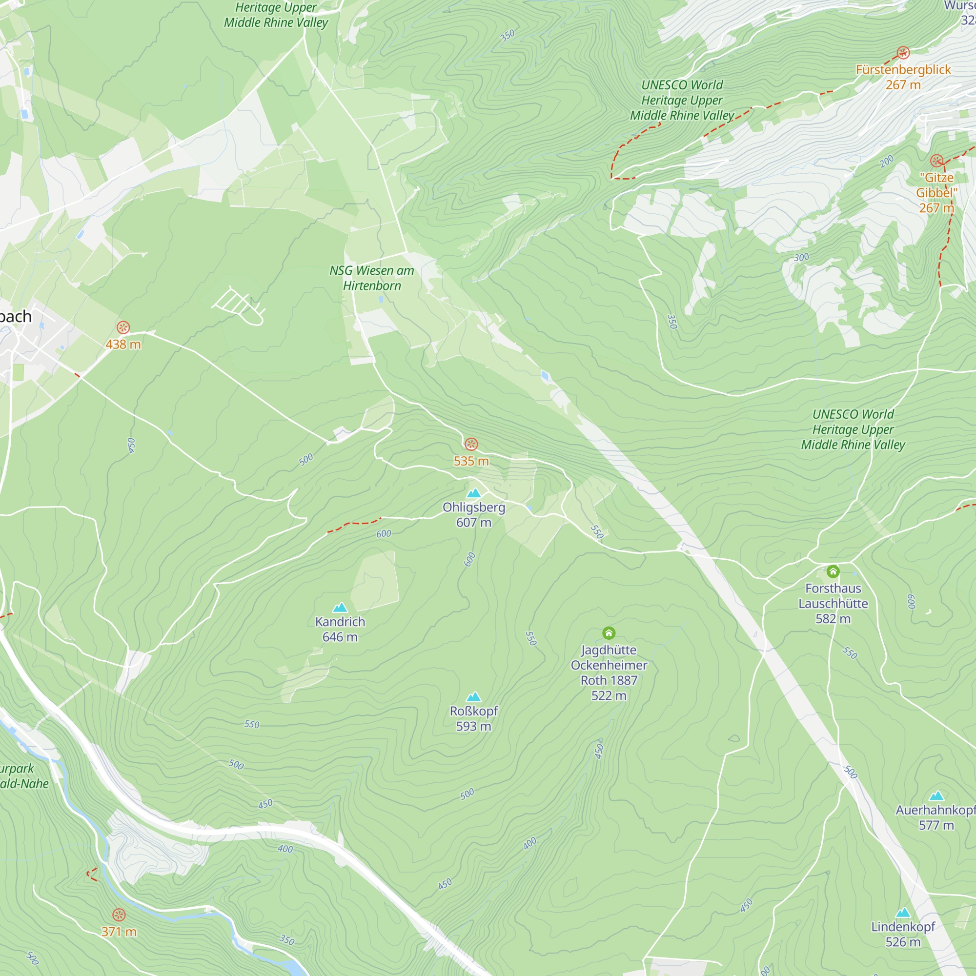 Schutzhütte Ohligsberg map