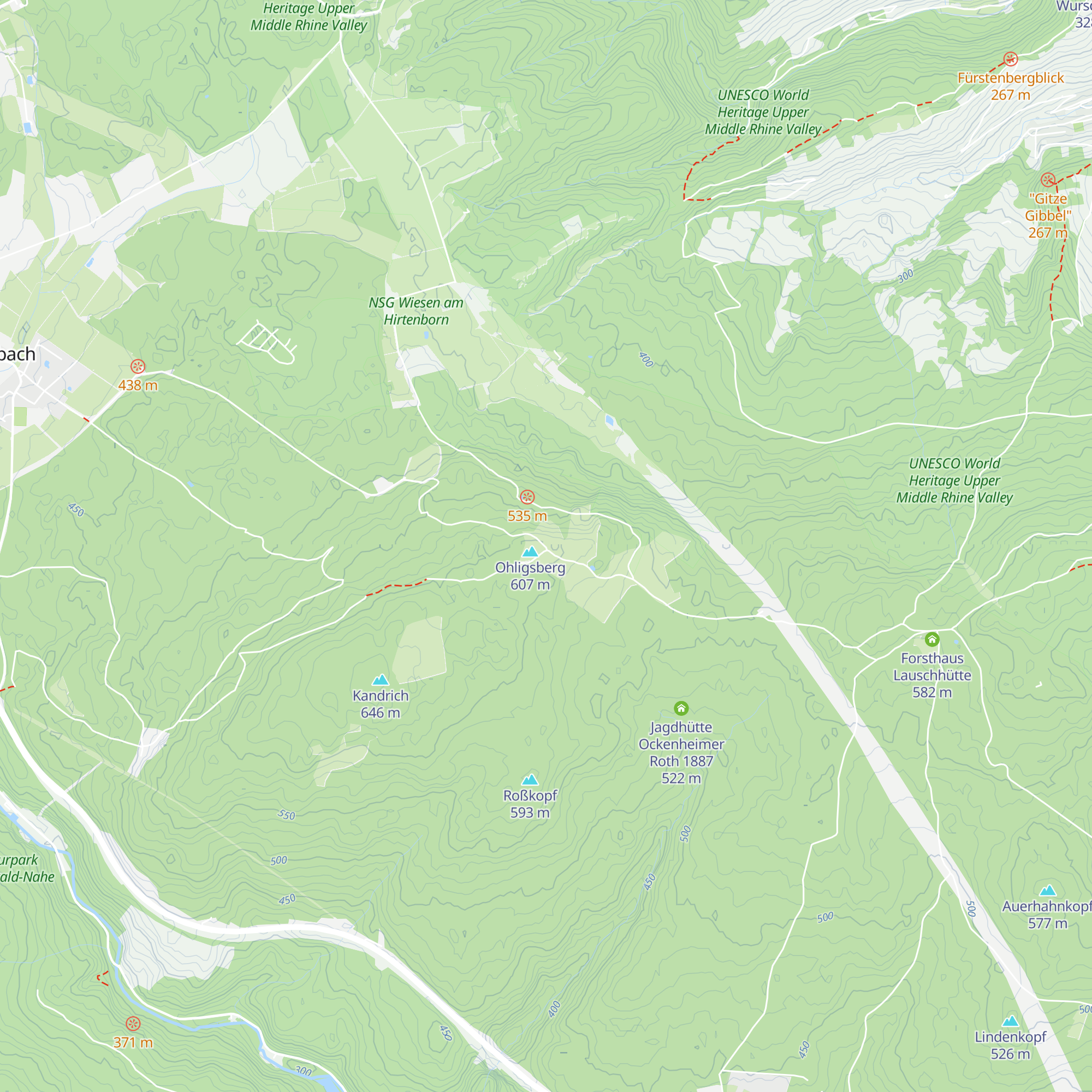 Schutzhütte Ohligsberg map