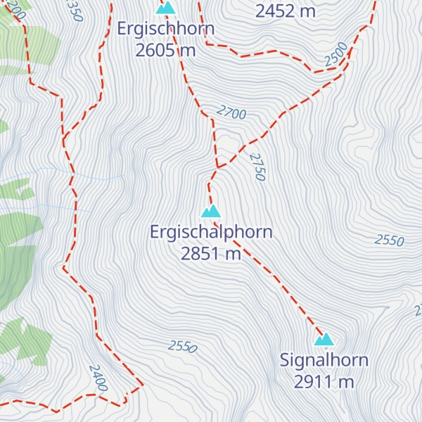 Map of Ergischalphorn