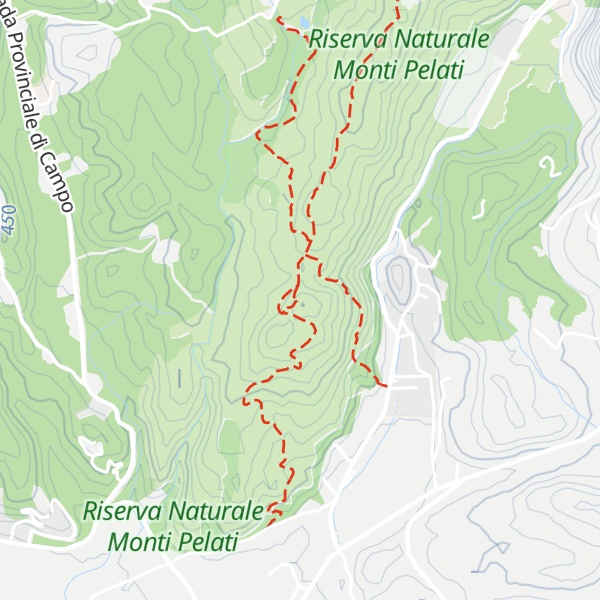 Map of Bric Carleva (Punta Nera)