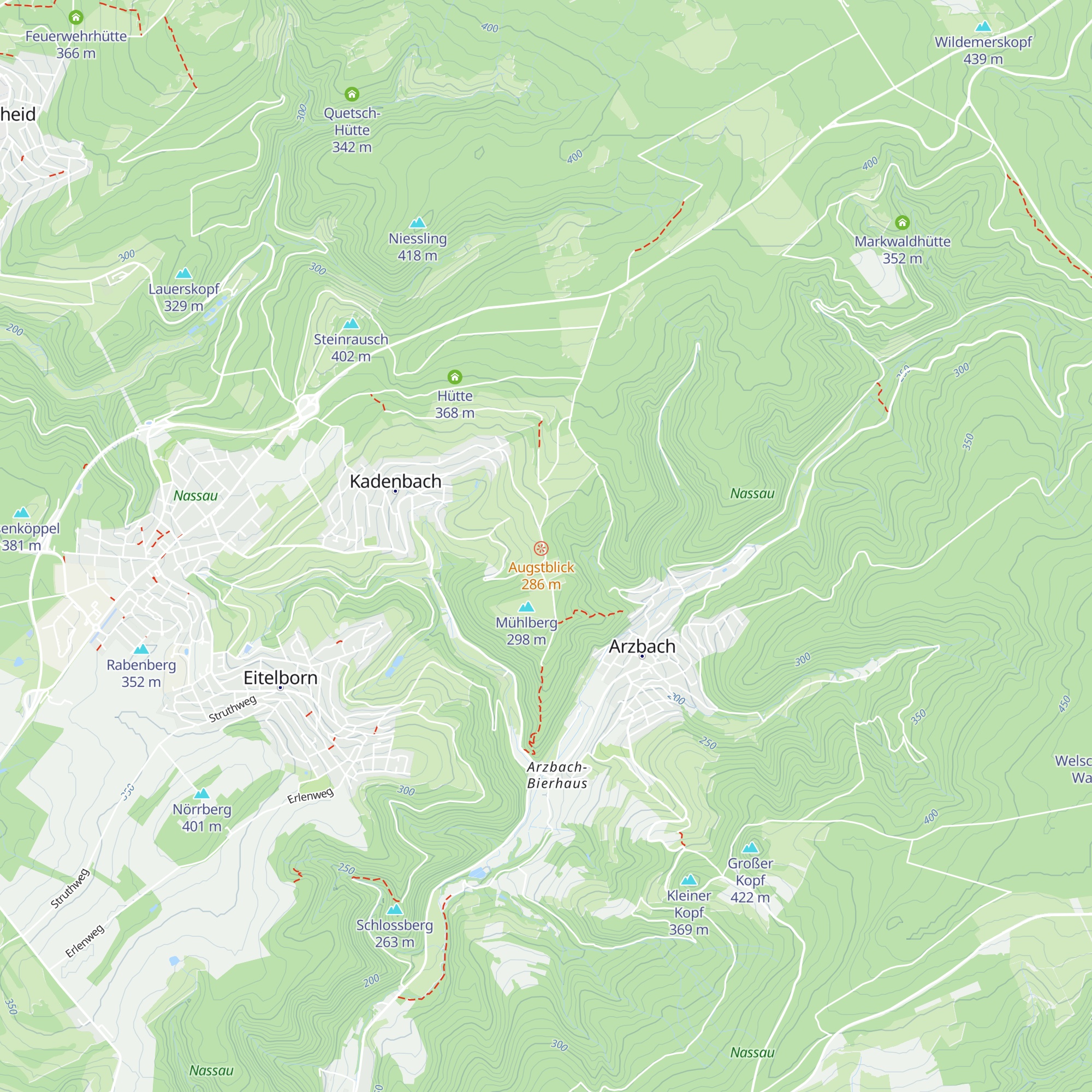 Grillhütte Kadenbach / Schauinsland map