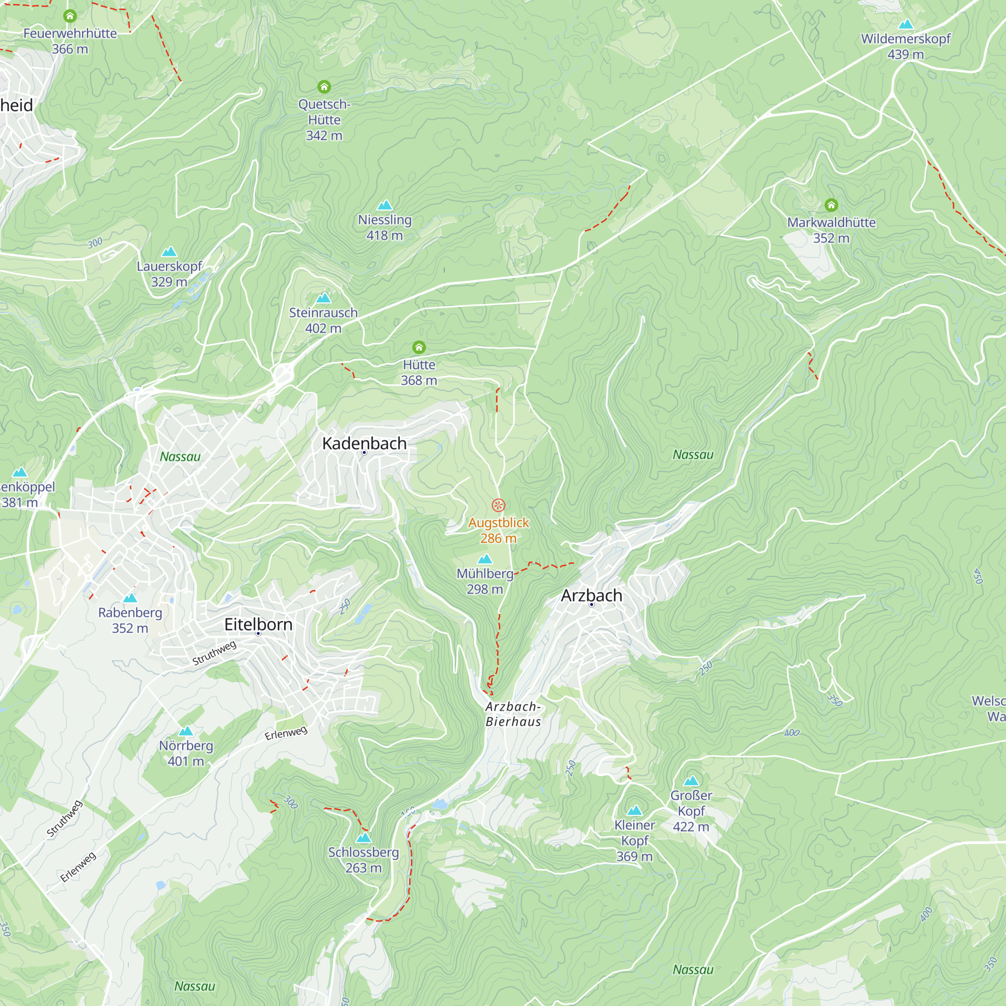 Grillhütte Kadenbach / Schauinsland map