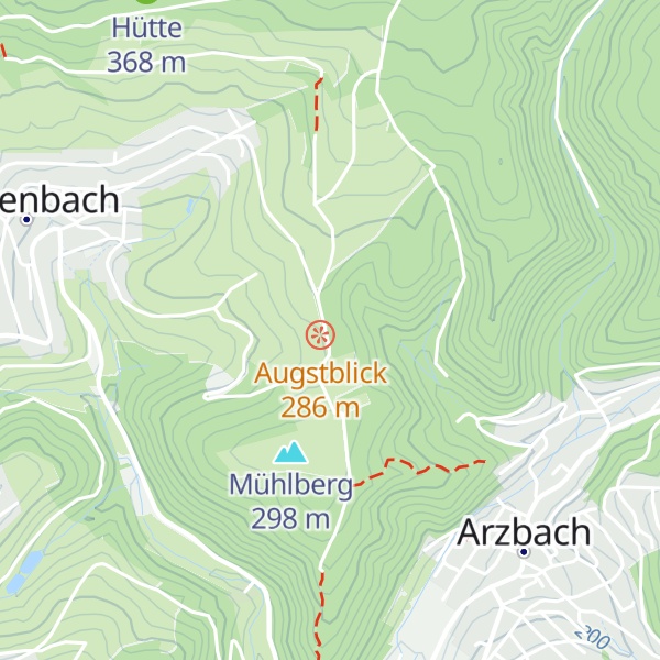 Map of Grillhütte Kadenbach / Schauinsland