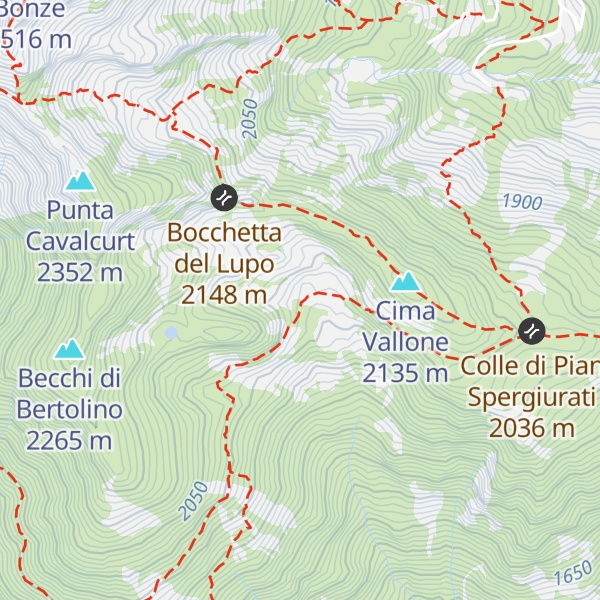 Map of Rifugio Chiaromonte