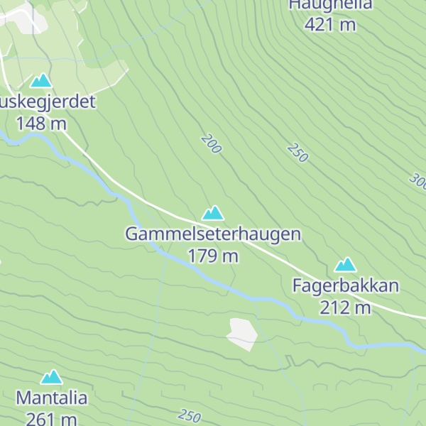 Map of Gammelseterhaugen