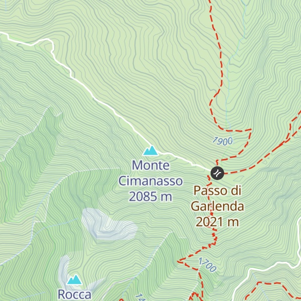Map of Monte Cimanasso