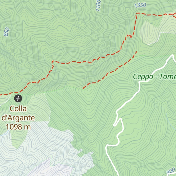 Map of Monte Cavanelle