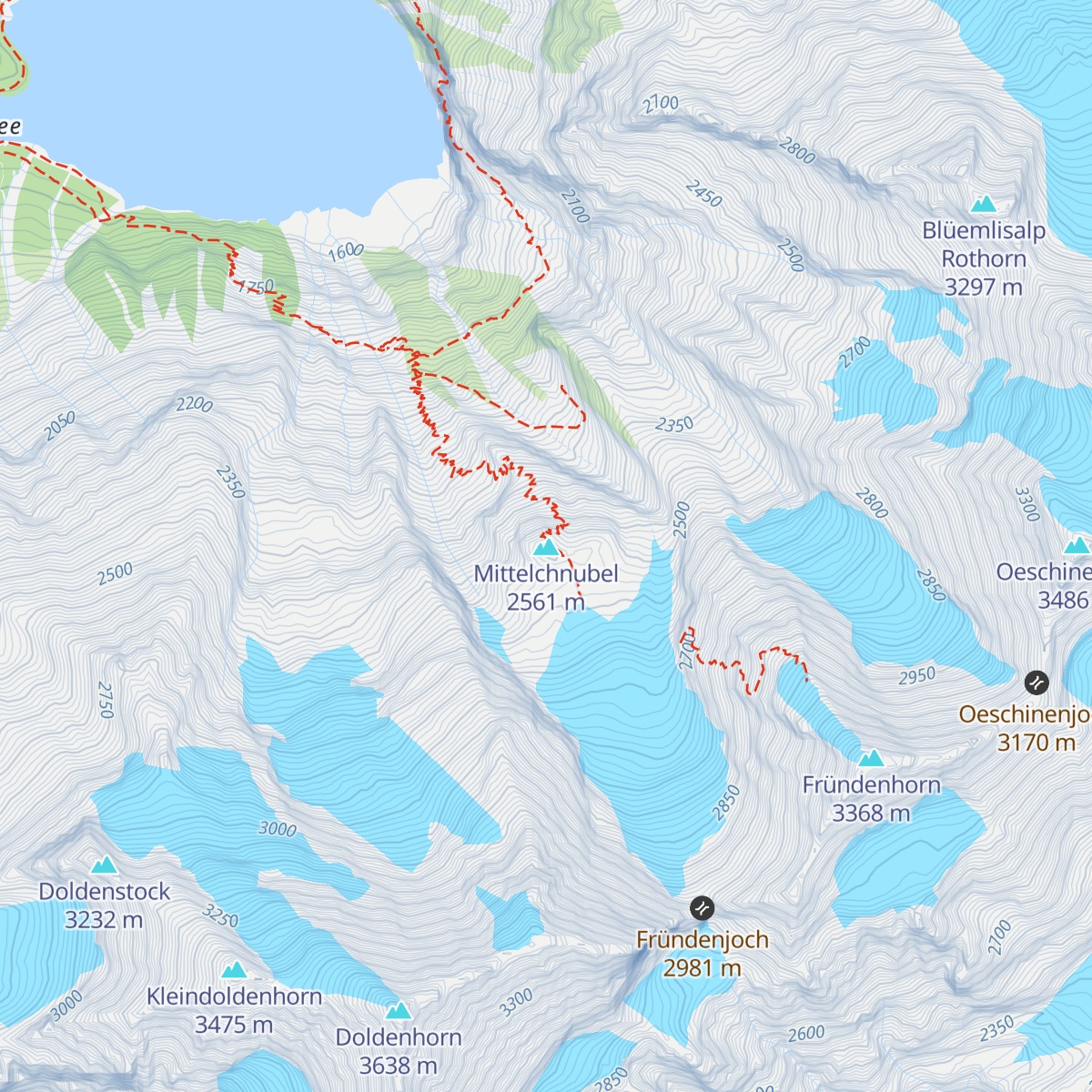 Fründenhütte SAC map