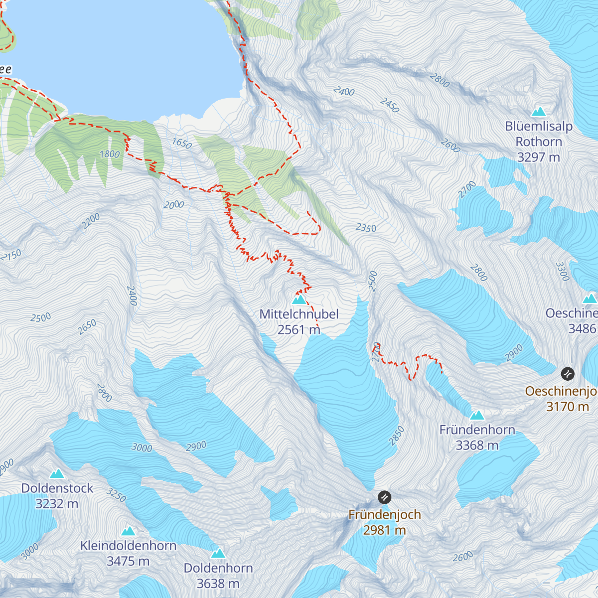 Fründenhütte SAC map