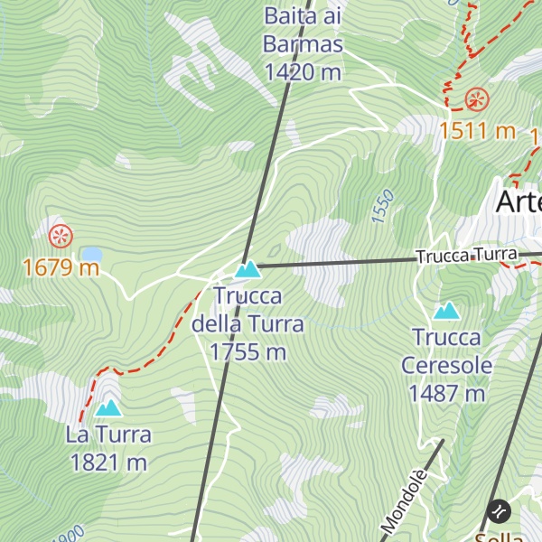 Map of Rifugio Mettolo Castellino