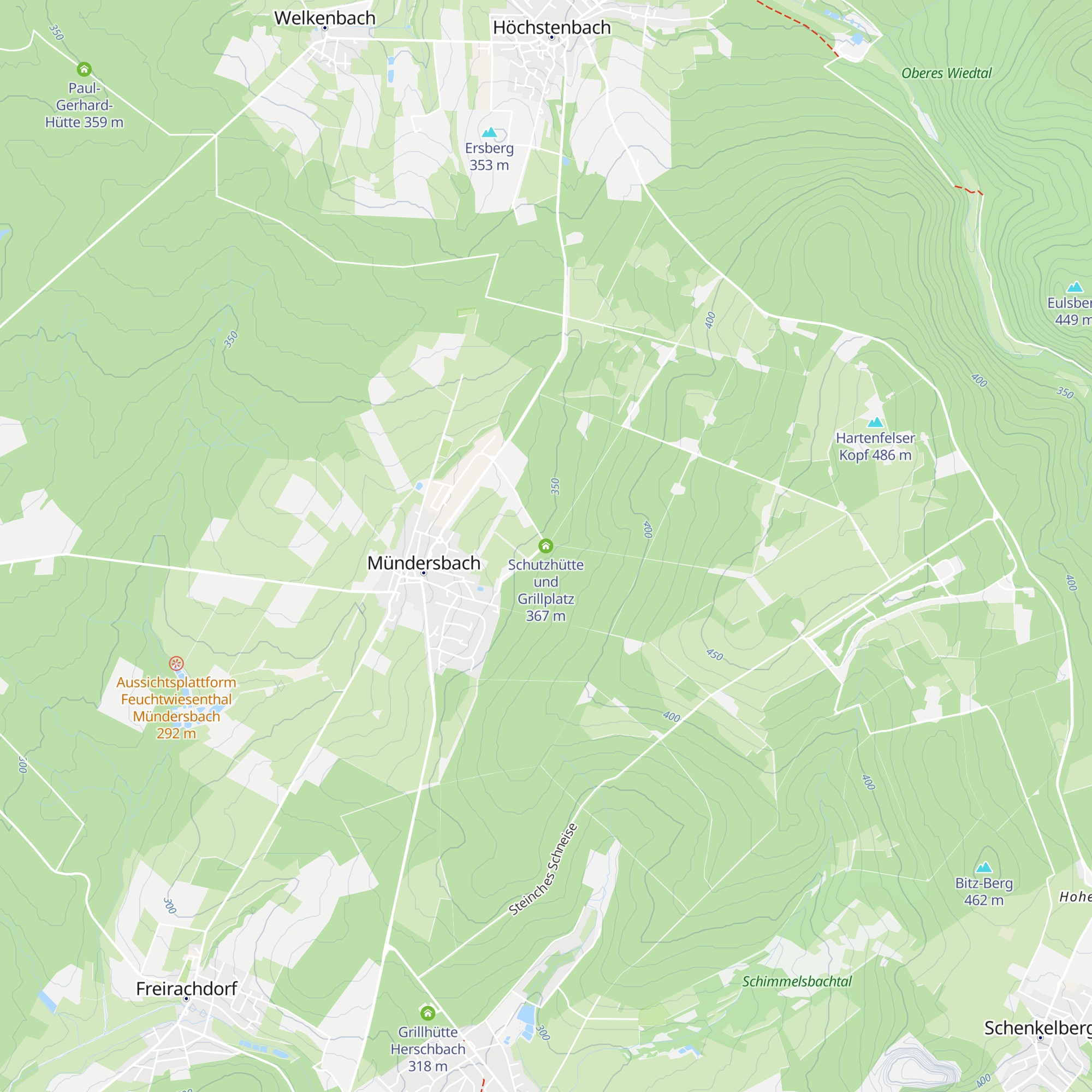 Schutzhütte und Grillplatz map