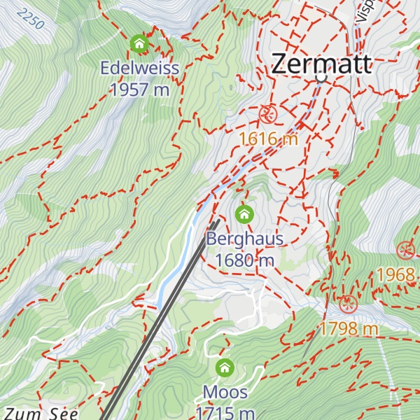 Map of Klein Matterhorn