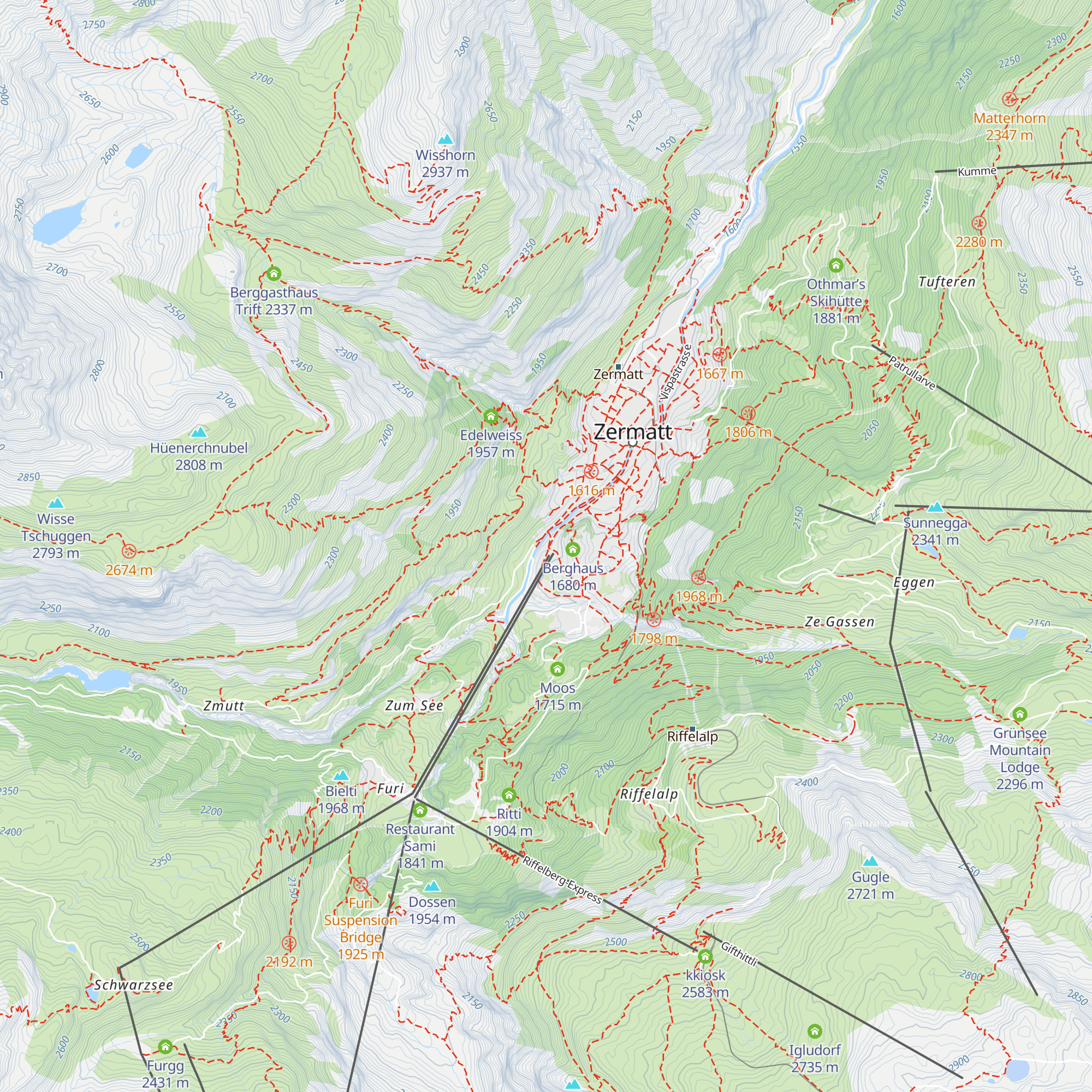 Klein Matterhorn map