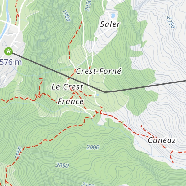 Map of Bar Tavola Calda Del Crest