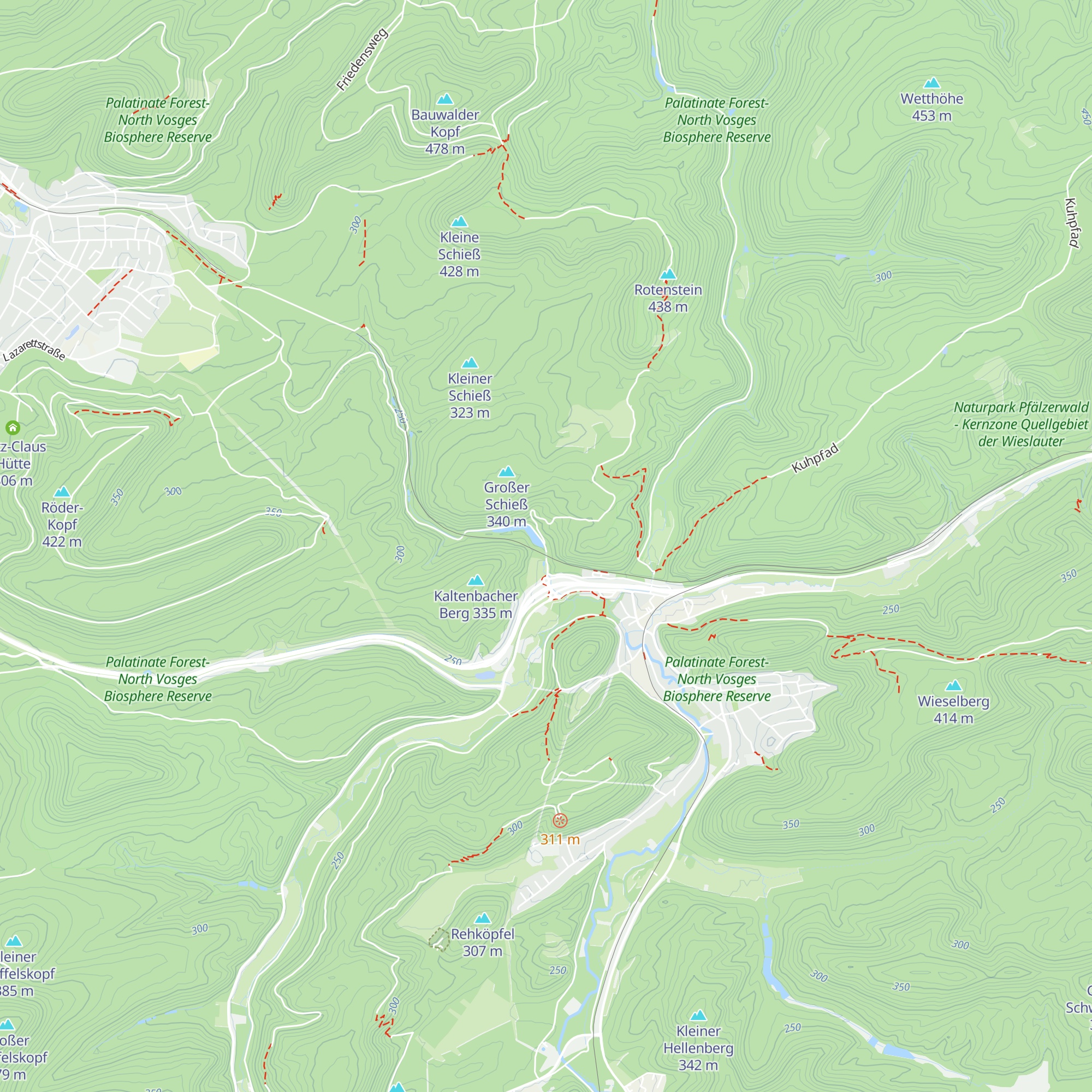 Hans Hemmer-Hütte map