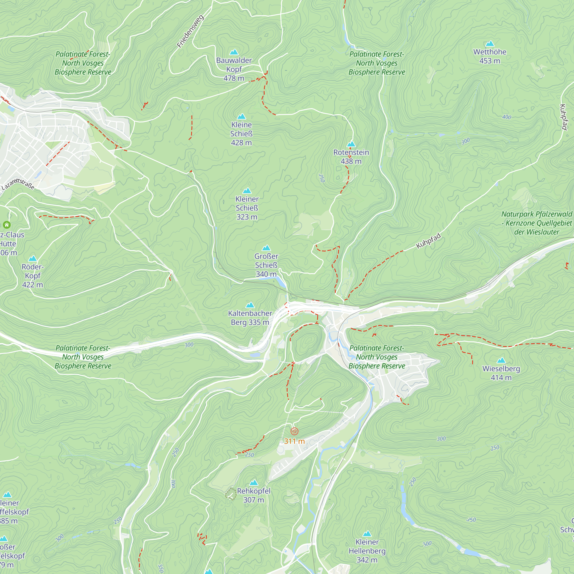 Hans Hemmer-Hütte map