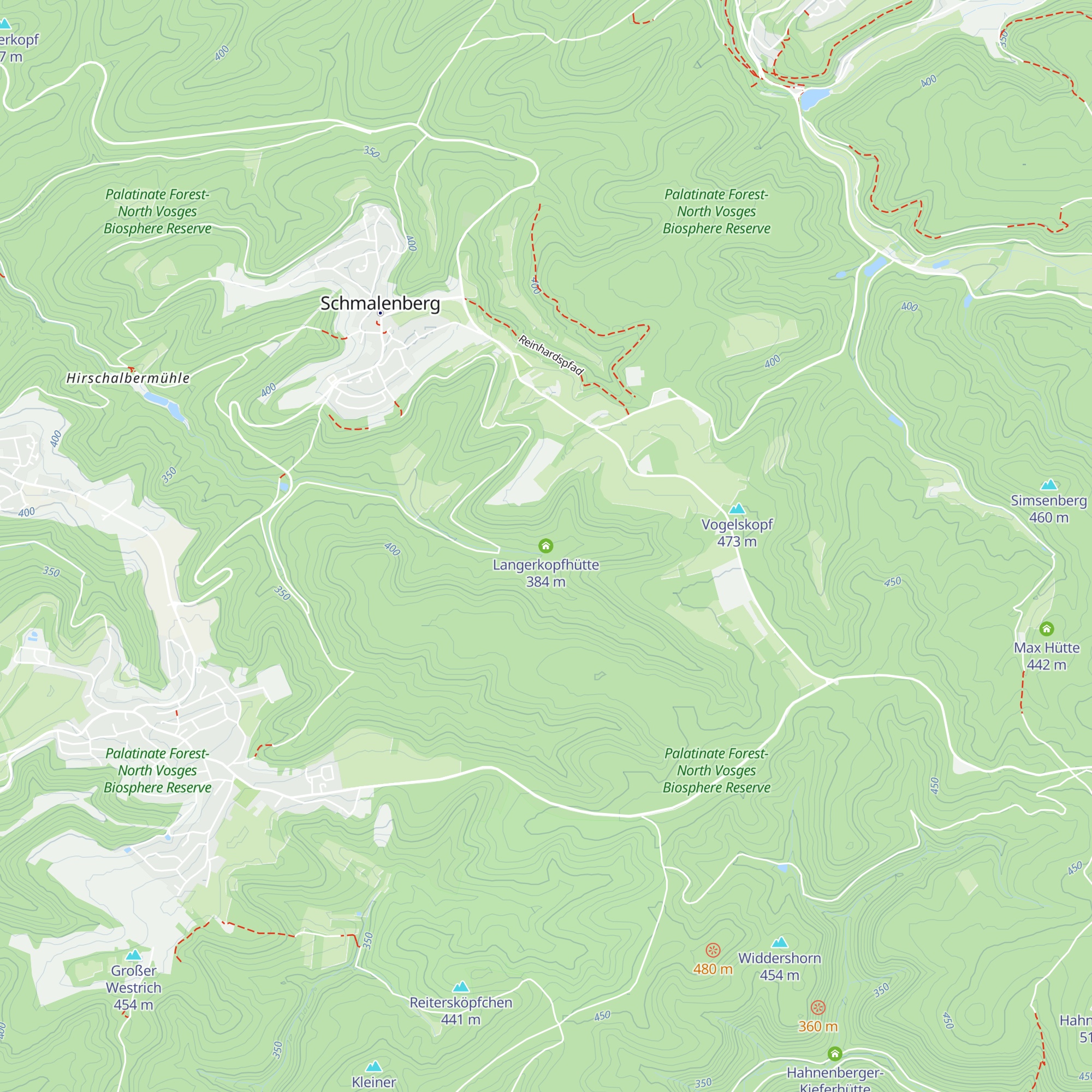 Langerkopfhütte map