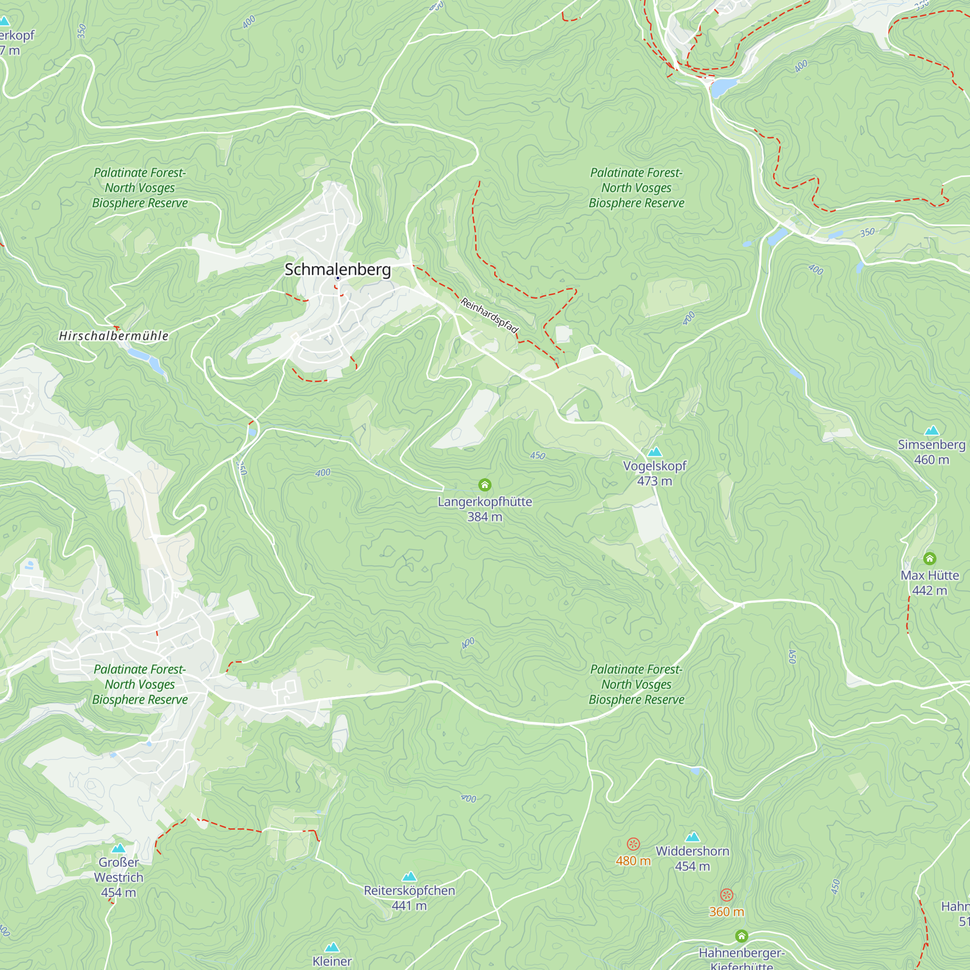 Langerkopfhütte map