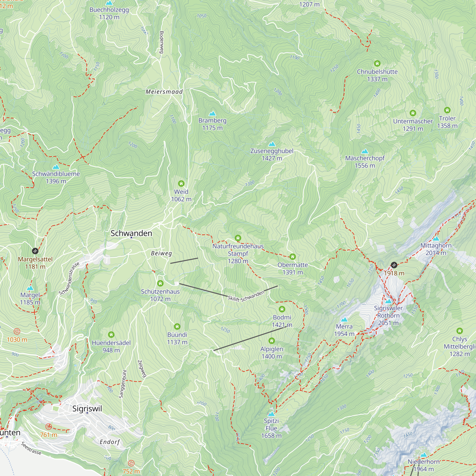 Naturfreundehaus Stampf map