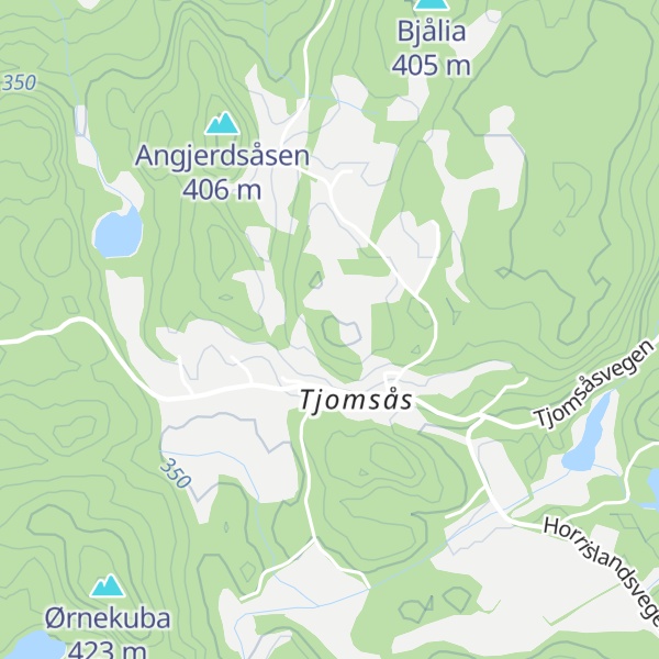 Map of Tjomsås