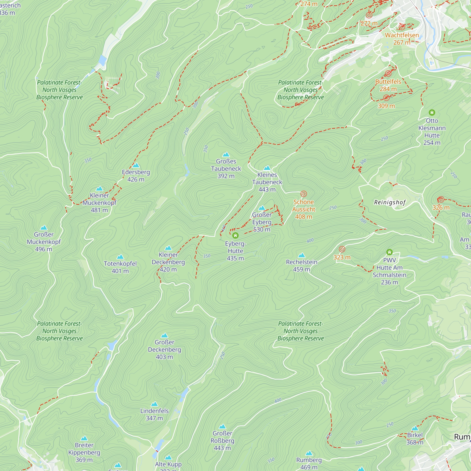 Eyberg-Hütte map