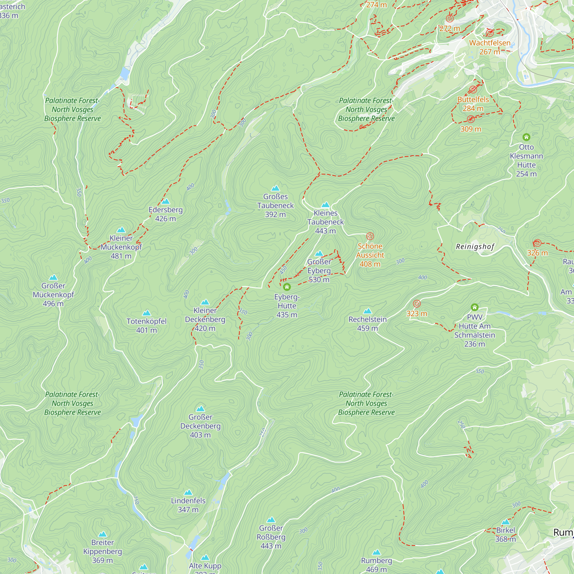 Eyberg-Hütte map