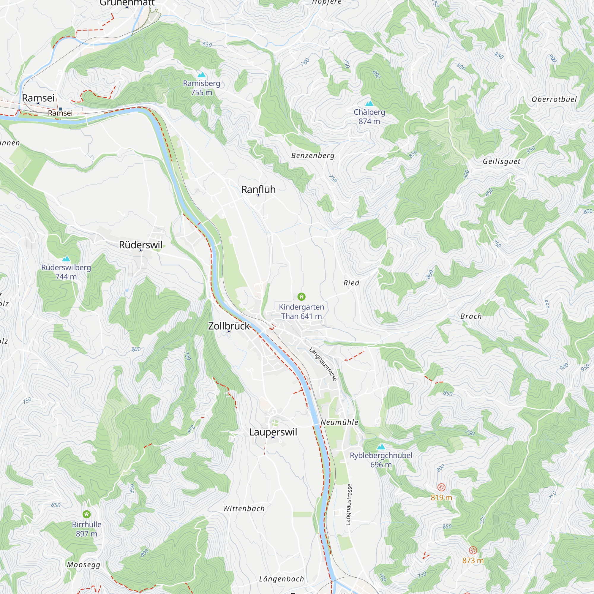 Schulhaus Than map