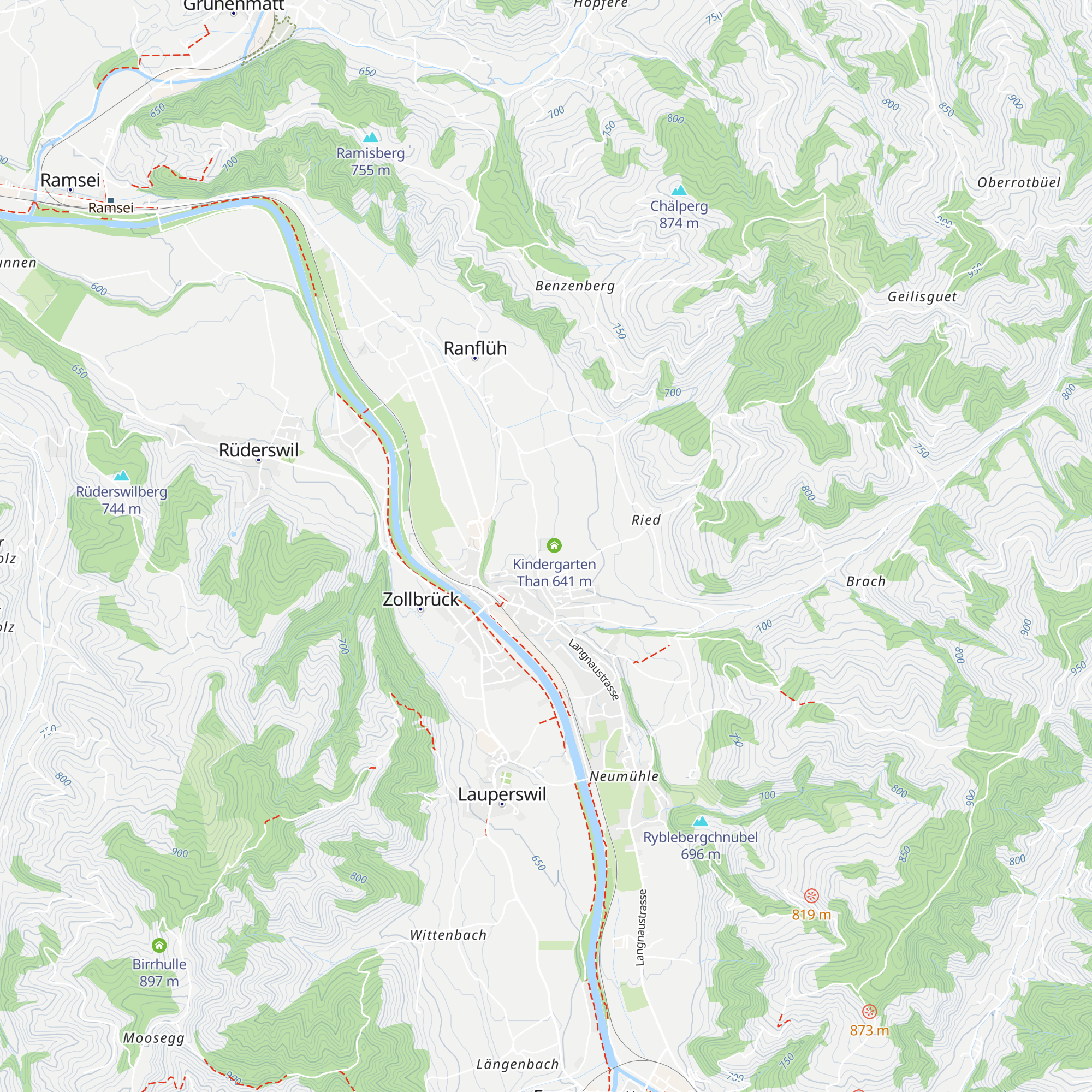 Schulhaus Than map