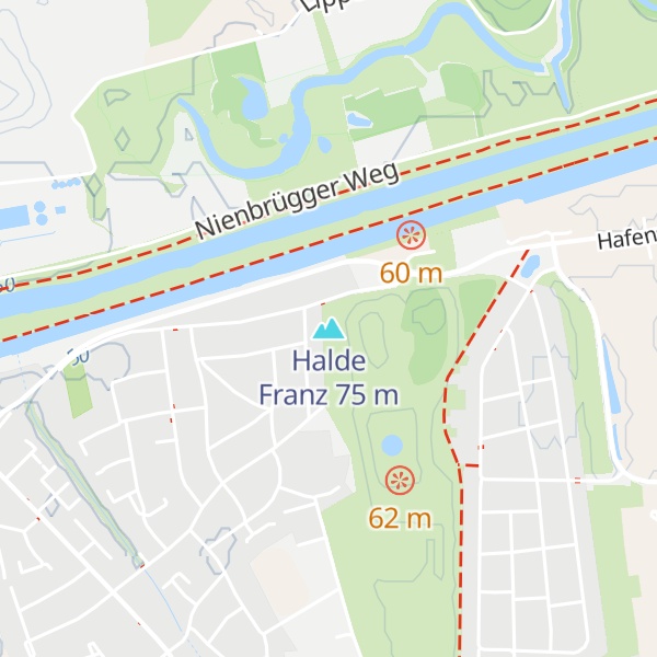 Map of Halde Franz