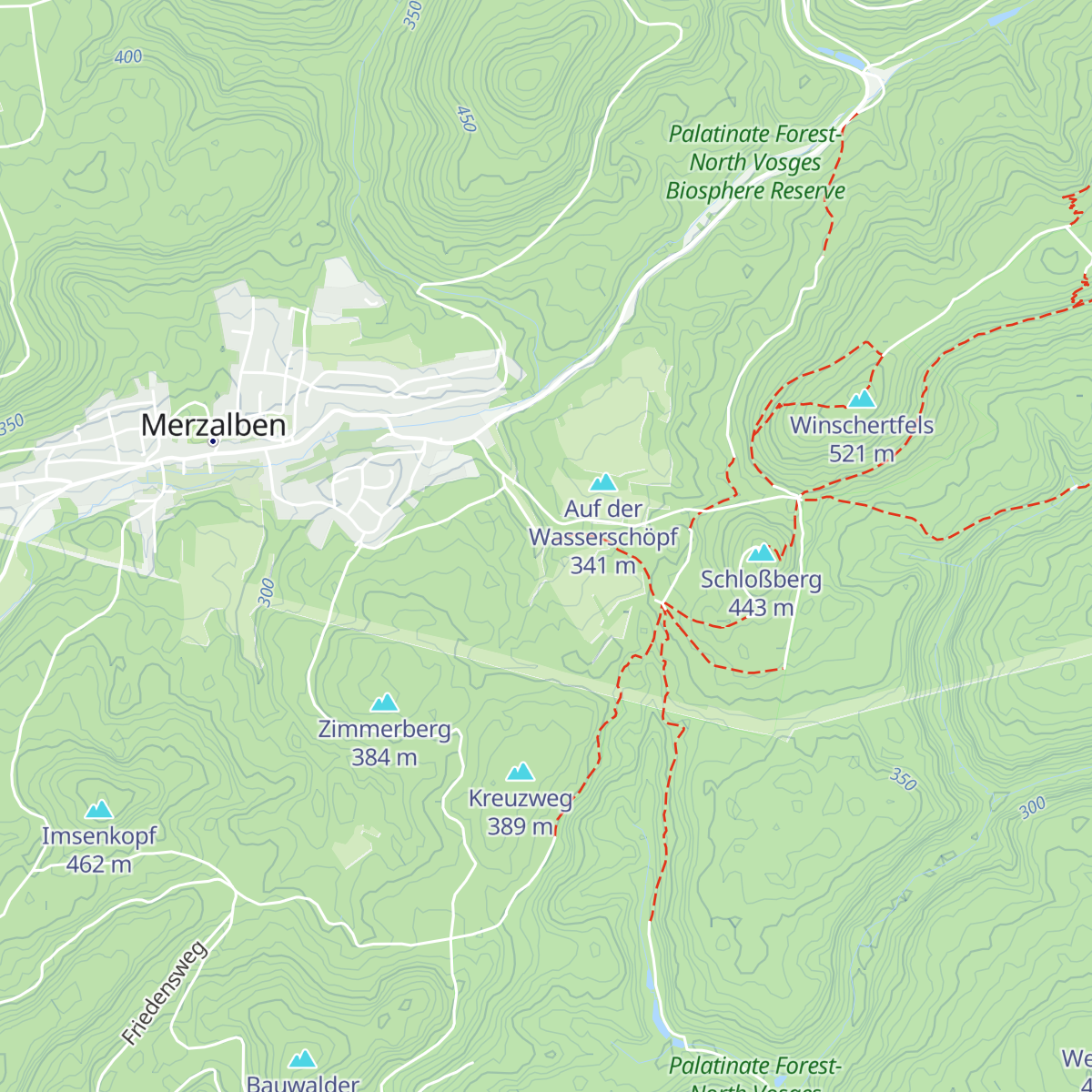 Gräfenstein Hütte PWV Merzalben map