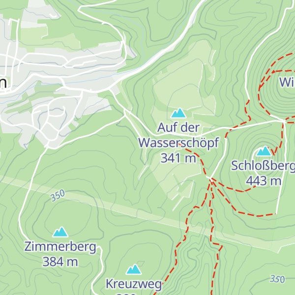 Map of Gräfenstein Hütte PWV Merzalben