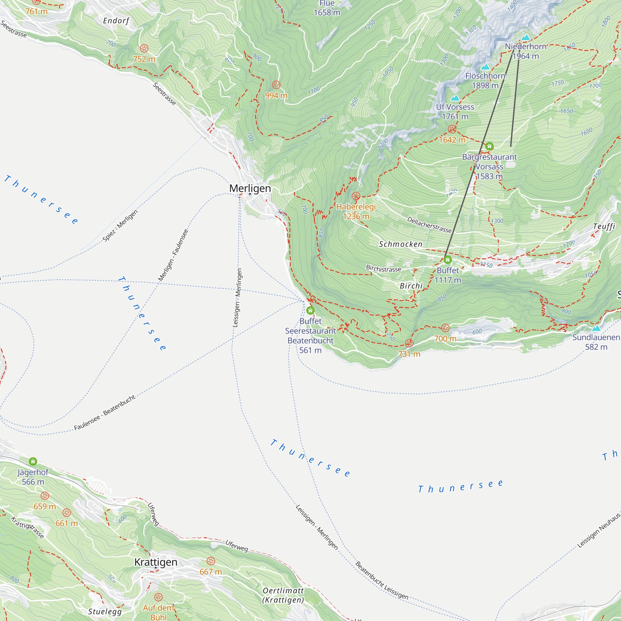 Buffet Seerestaurant Beatenbucht map