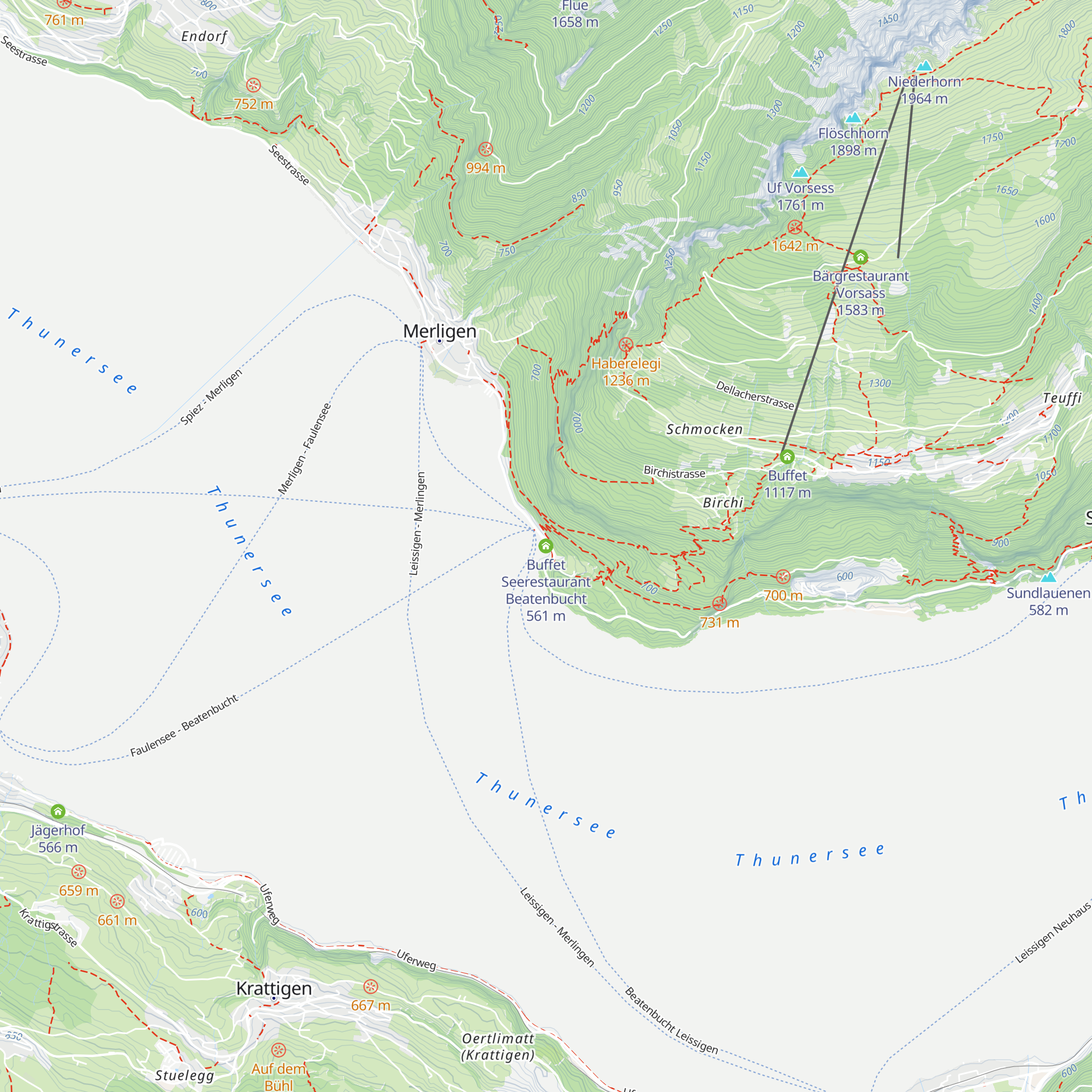 Buffet Seerestaurant Beatenbucht map