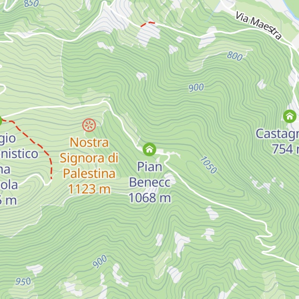 Map of Pian Benecc