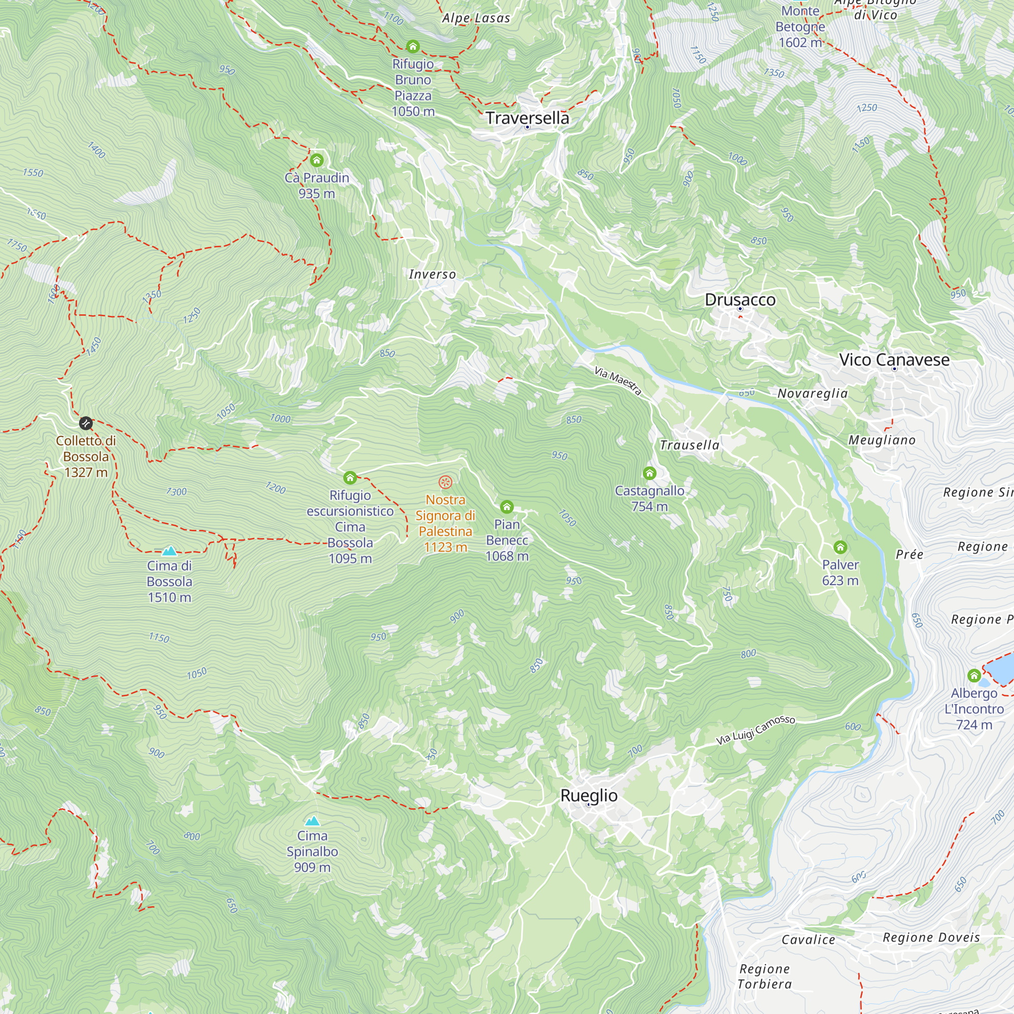 Pian Benecc map