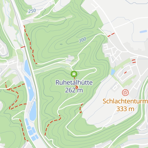 Map of Ruhetalhütte
