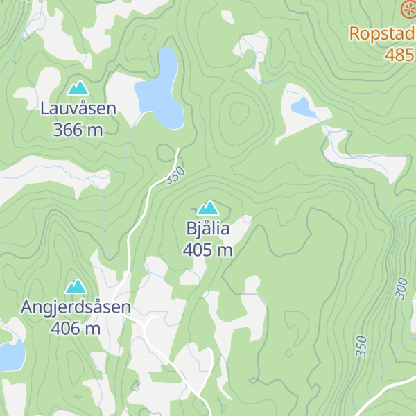 Map of Bjålia