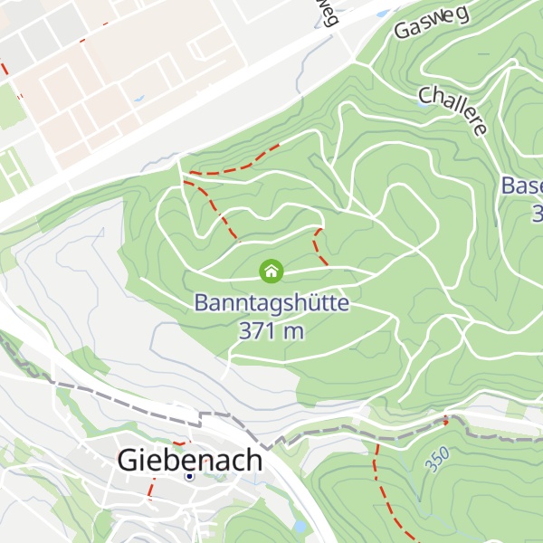 Map of Banntagshütte