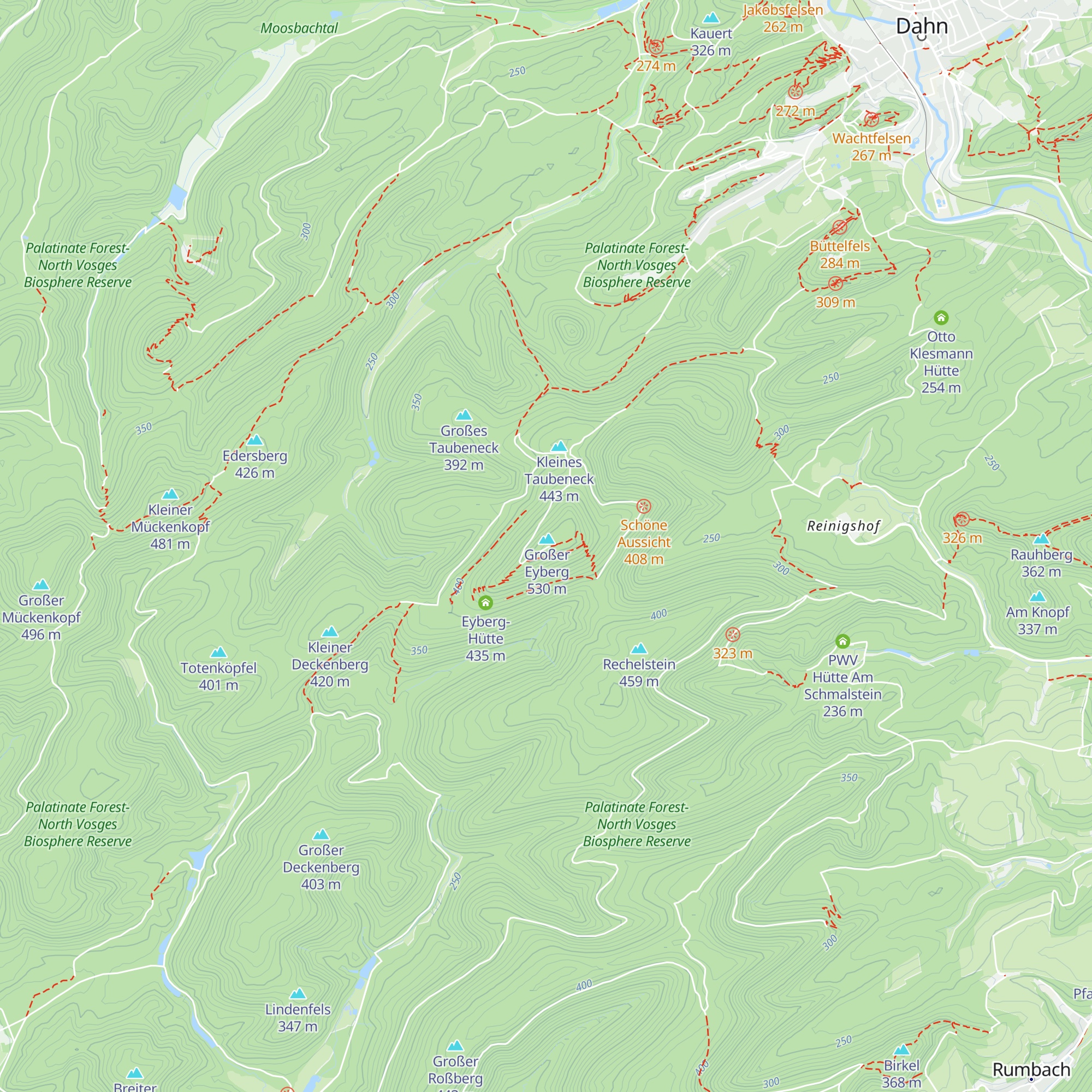 Schutzhütte Großer Eyberg map