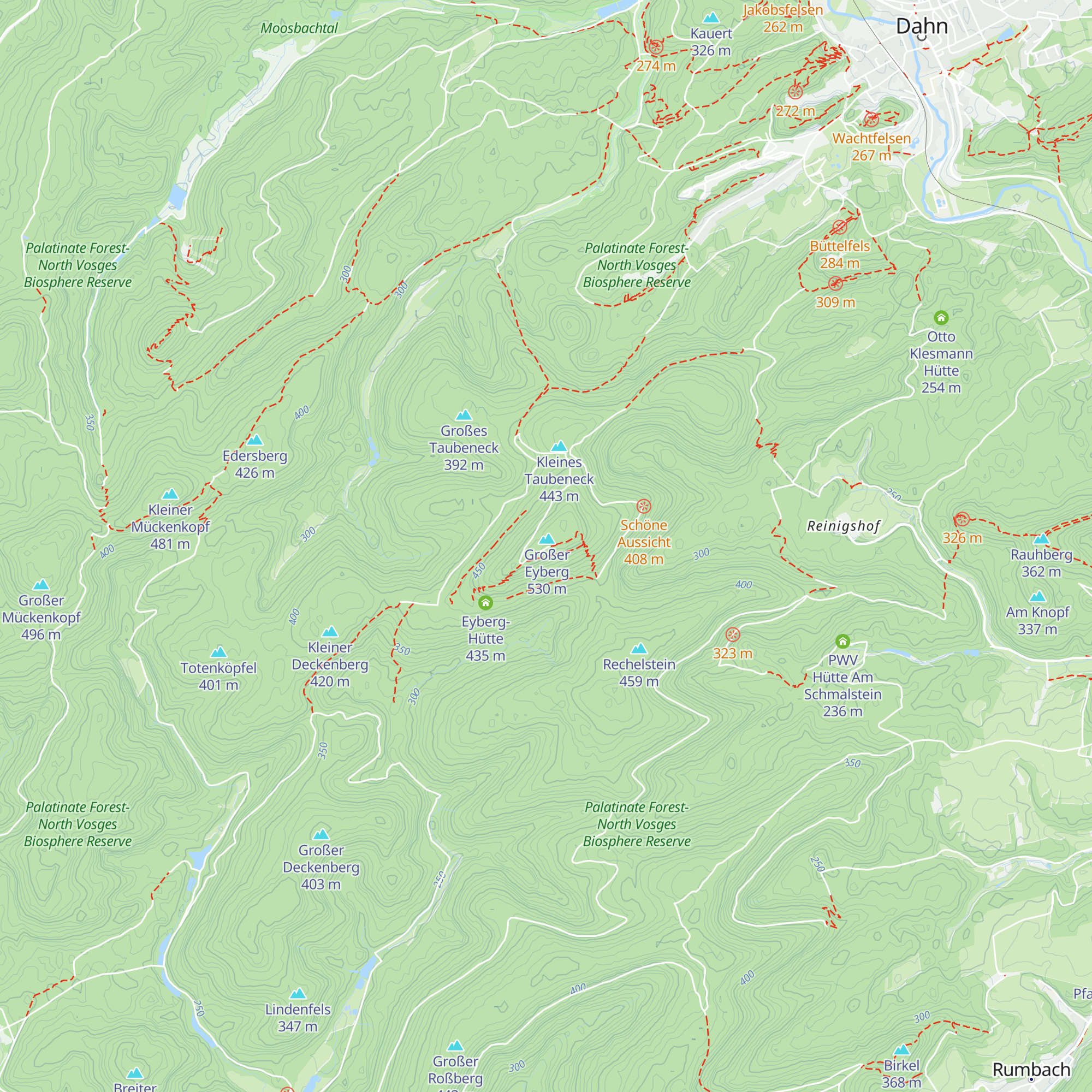 Schutzhütte Großer Eyberg map