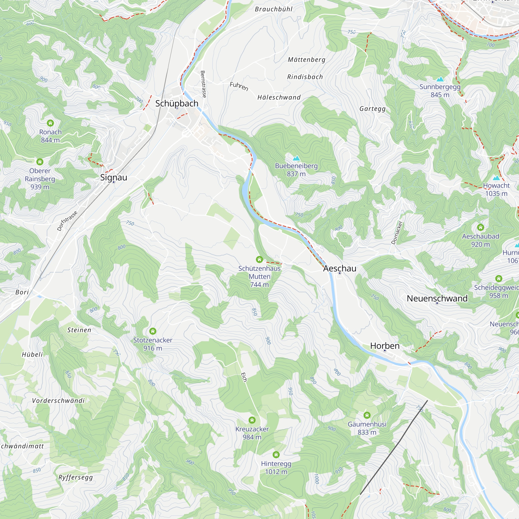 Schützenhaus Mutten map