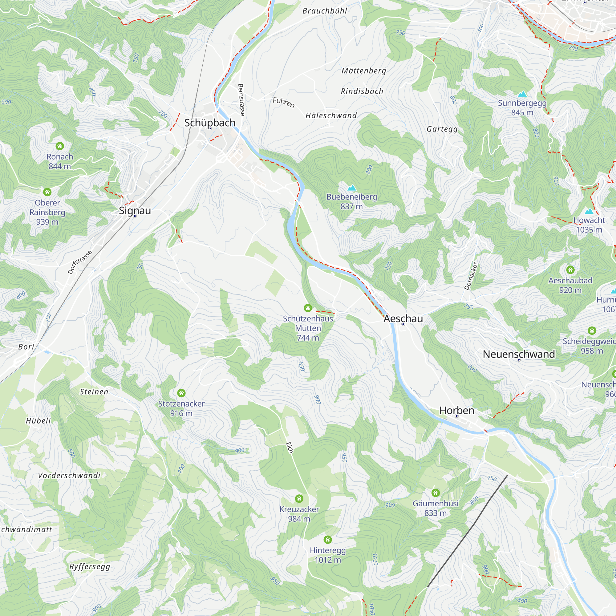 Schützenhaus Mutten map