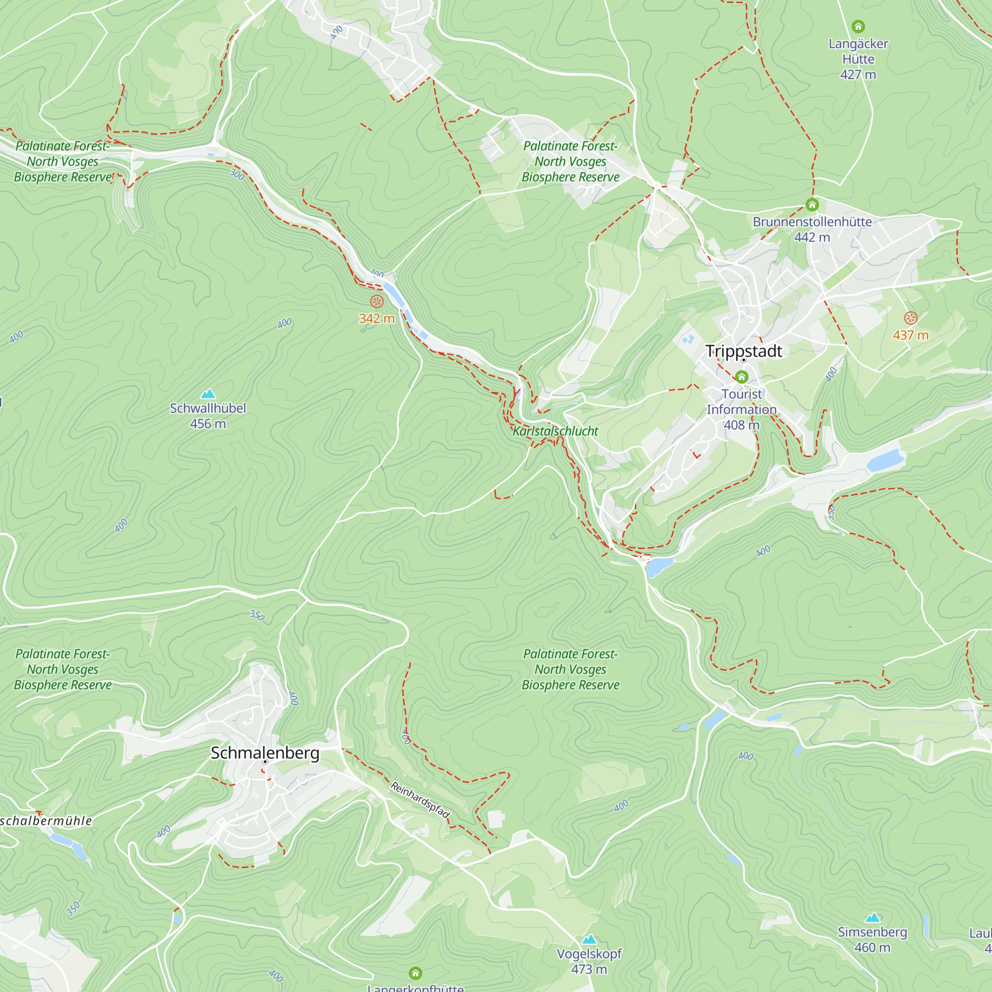 Amseldellhütte map
