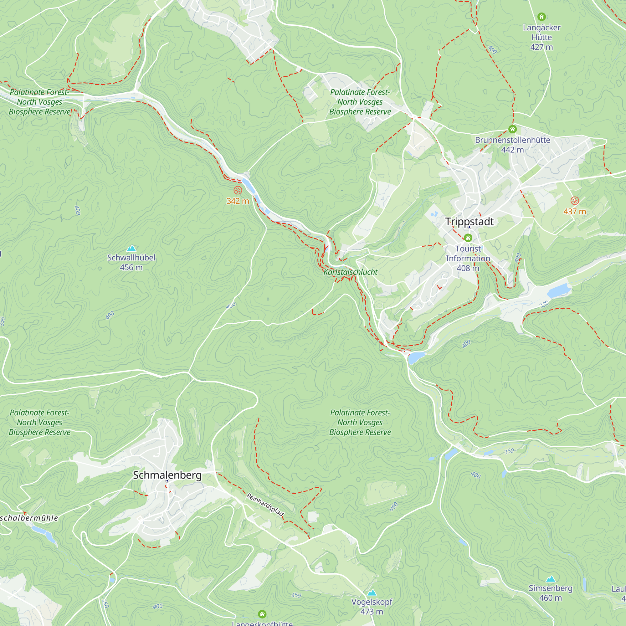 Amseldellhütte map