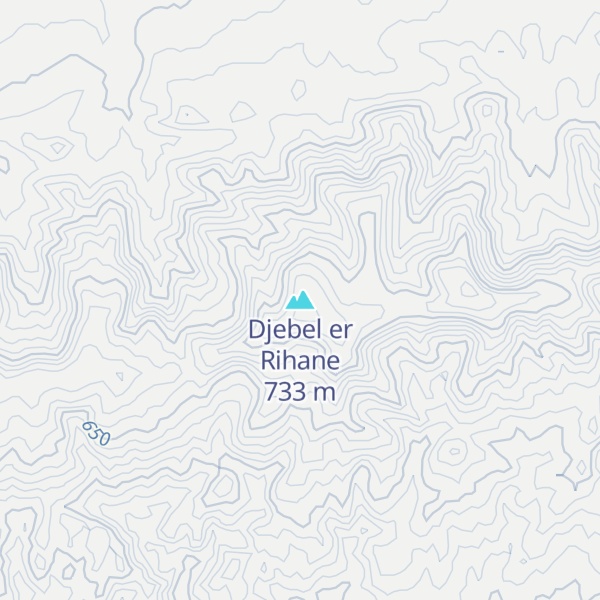 Map of Djebel er Rihane
